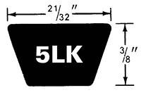 5LK Belt Dimensions